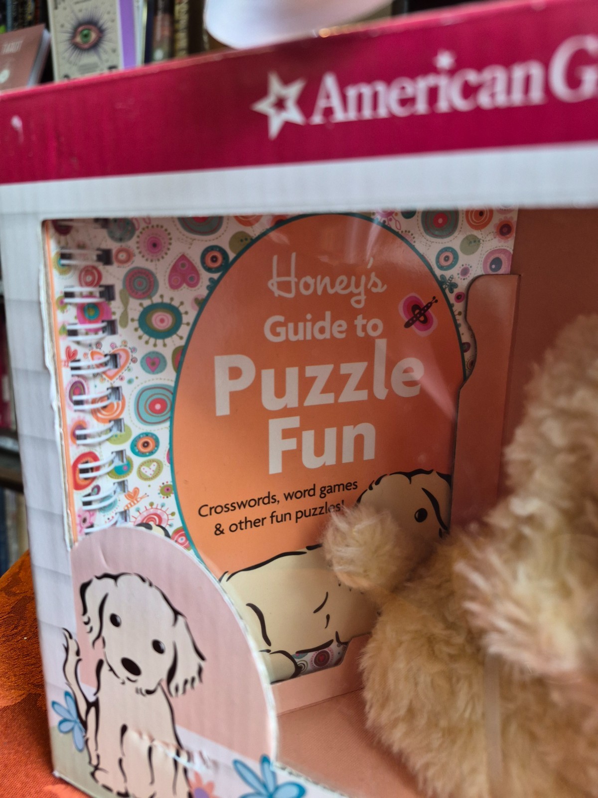 AMERICAN GIRL Honey Book & Pet Pack (book, plush dog) Retired Collectible Toy