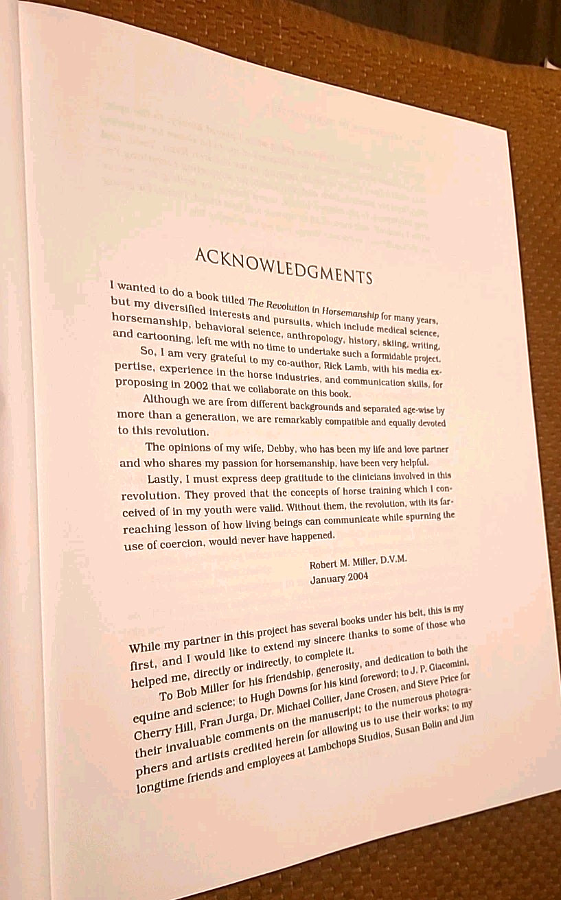 SIGNED Revolution in Horsemanship Limited Edition: And What It Means HARDCOVER