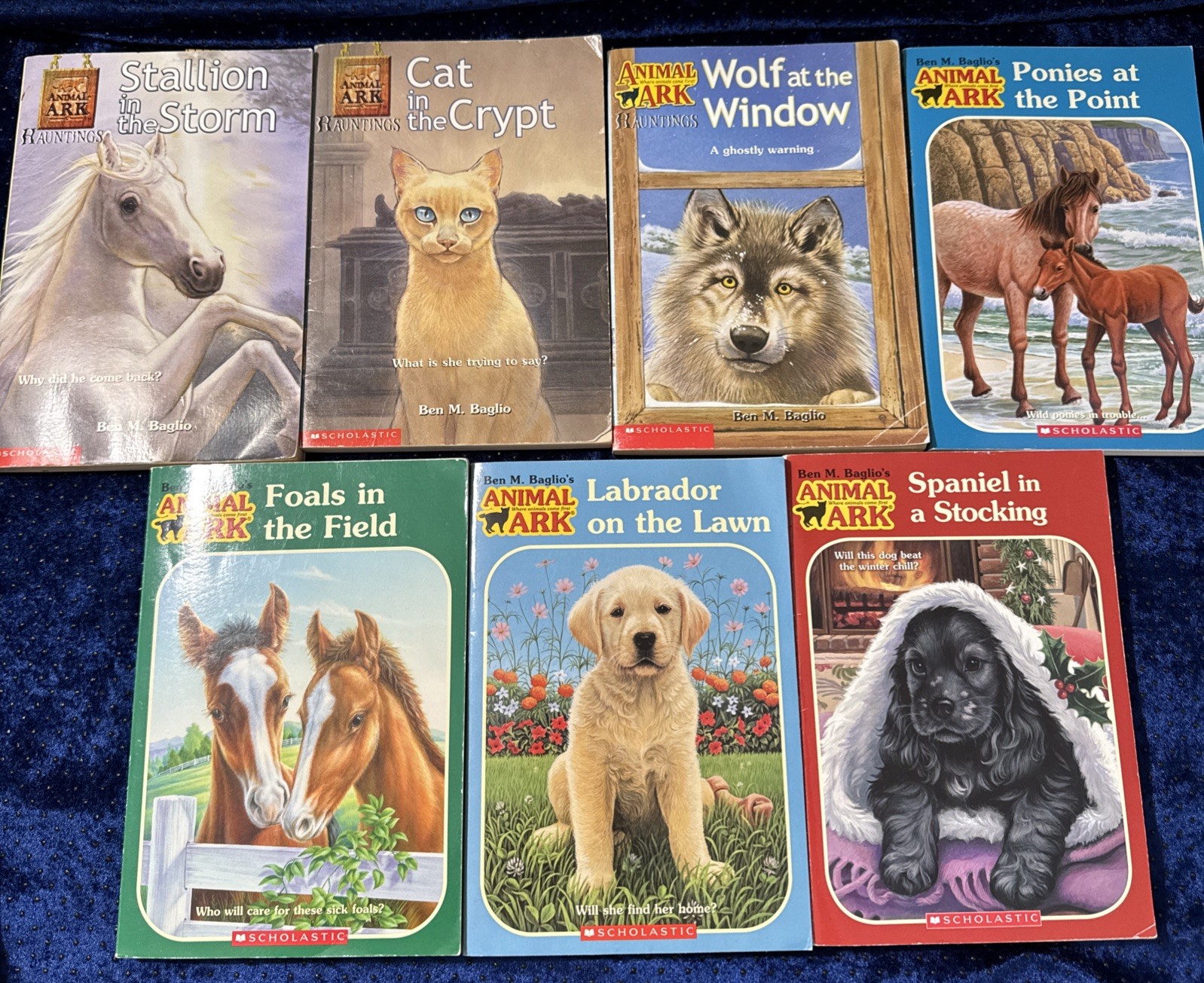 Lot of 7 Animal Ark & Hauntings Ben M. Baglio Paperback Books Scholastic Inc