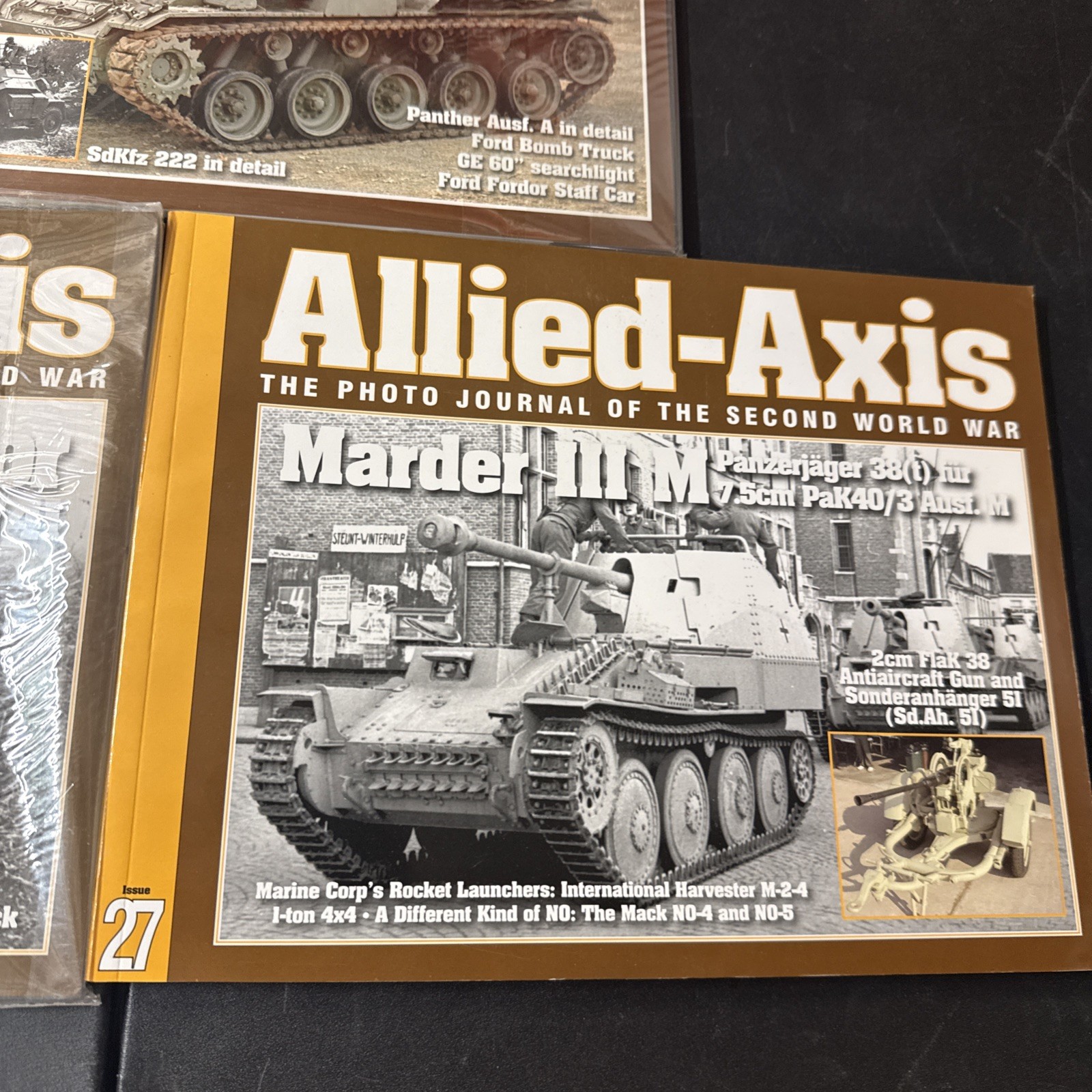 Lot Of 3 Allied Axis Photo Journal 2nd World War PB Issues 25 26 27
