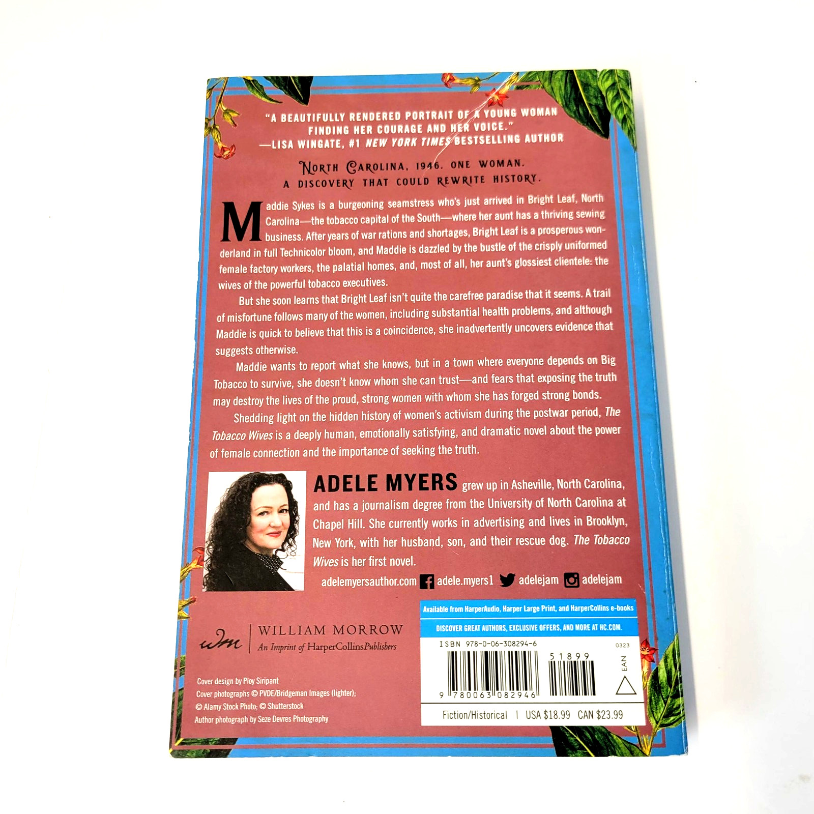 The Tobacco Wives Adele Myers William Morrow Blue Trade PB Historical Novel Book