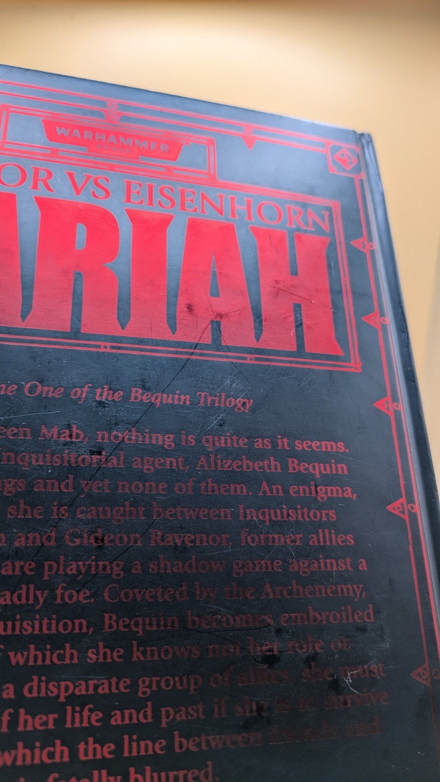 Pariah – Bequin Trilogy Novel – Dan Abnett – Warhammer 40k – Hardcover
