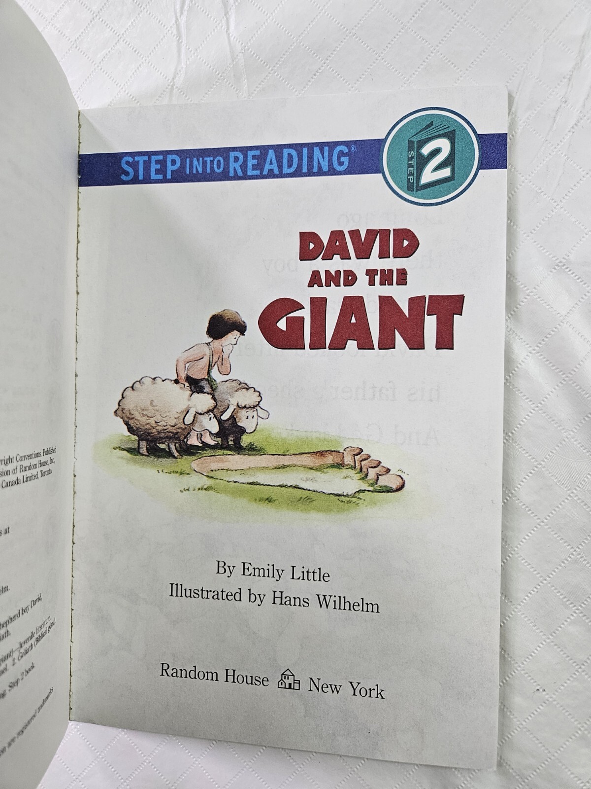 David And Giant Book Step Into Reading Old Testament Goliath Bible Study Lot 12