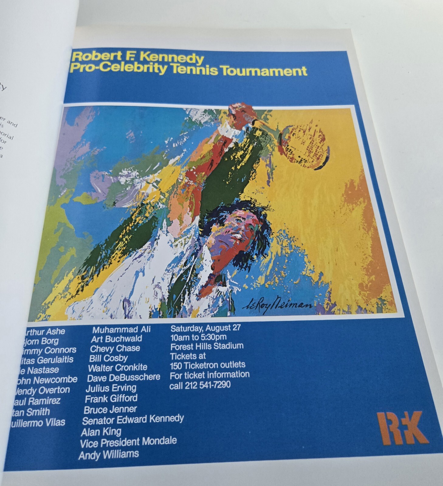 1980 HAND SIGNED 72/500 LeROY NEIMAN AMERICAN (1921-2012) EVENTS POSTERS BOOK