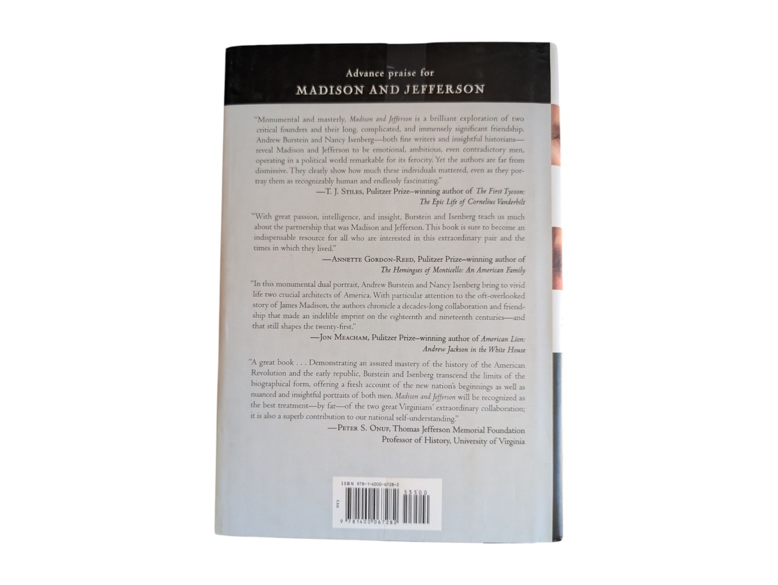 Madison and Jefferson by Nancy Isenberg and Andrew Burstein (2010, Hardcover)