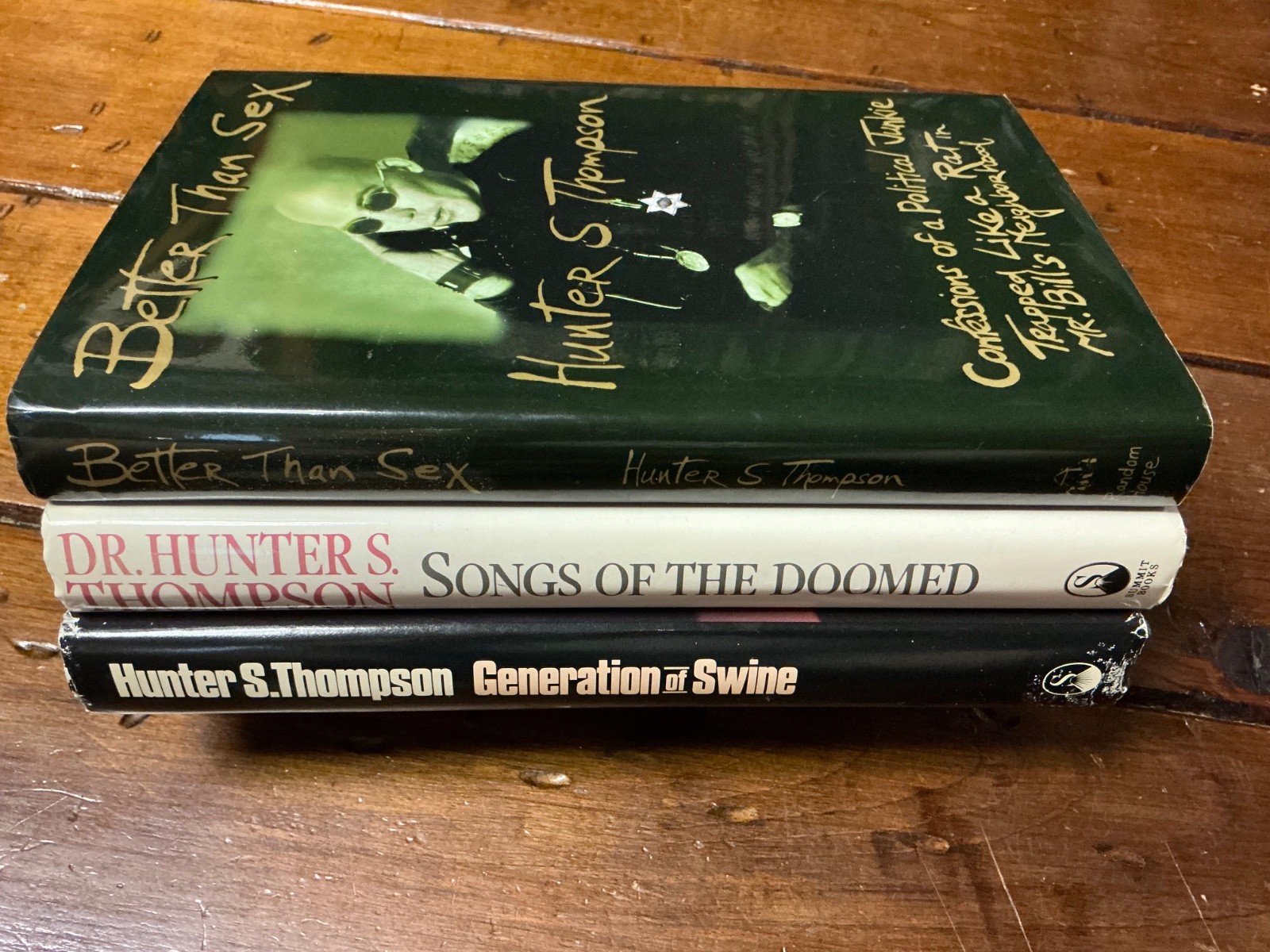 Hunter S. Thompson ** (Lot of 3) ** Hardcopies ** BETTER THAN SEX & (2) Others
