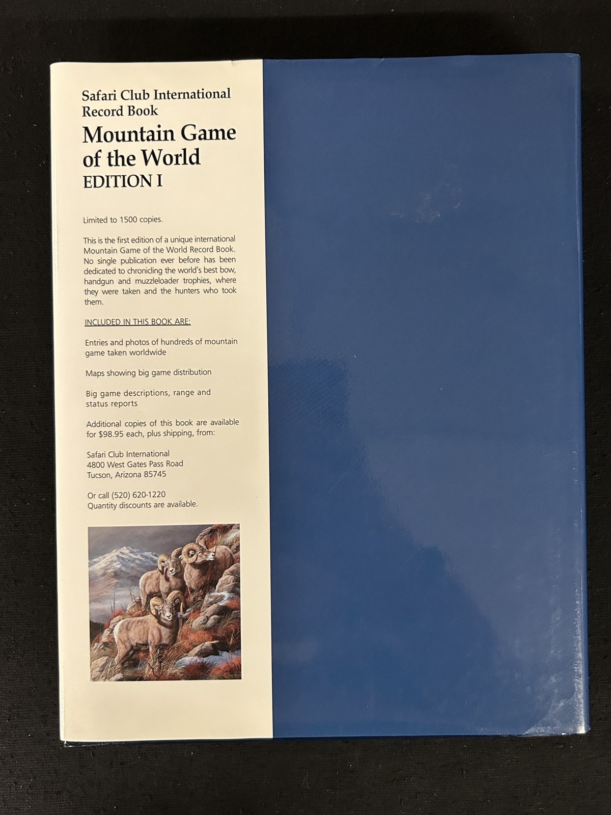MOUNTAIN GAME OF THE WORLD Safari Club International HCDJ 2009