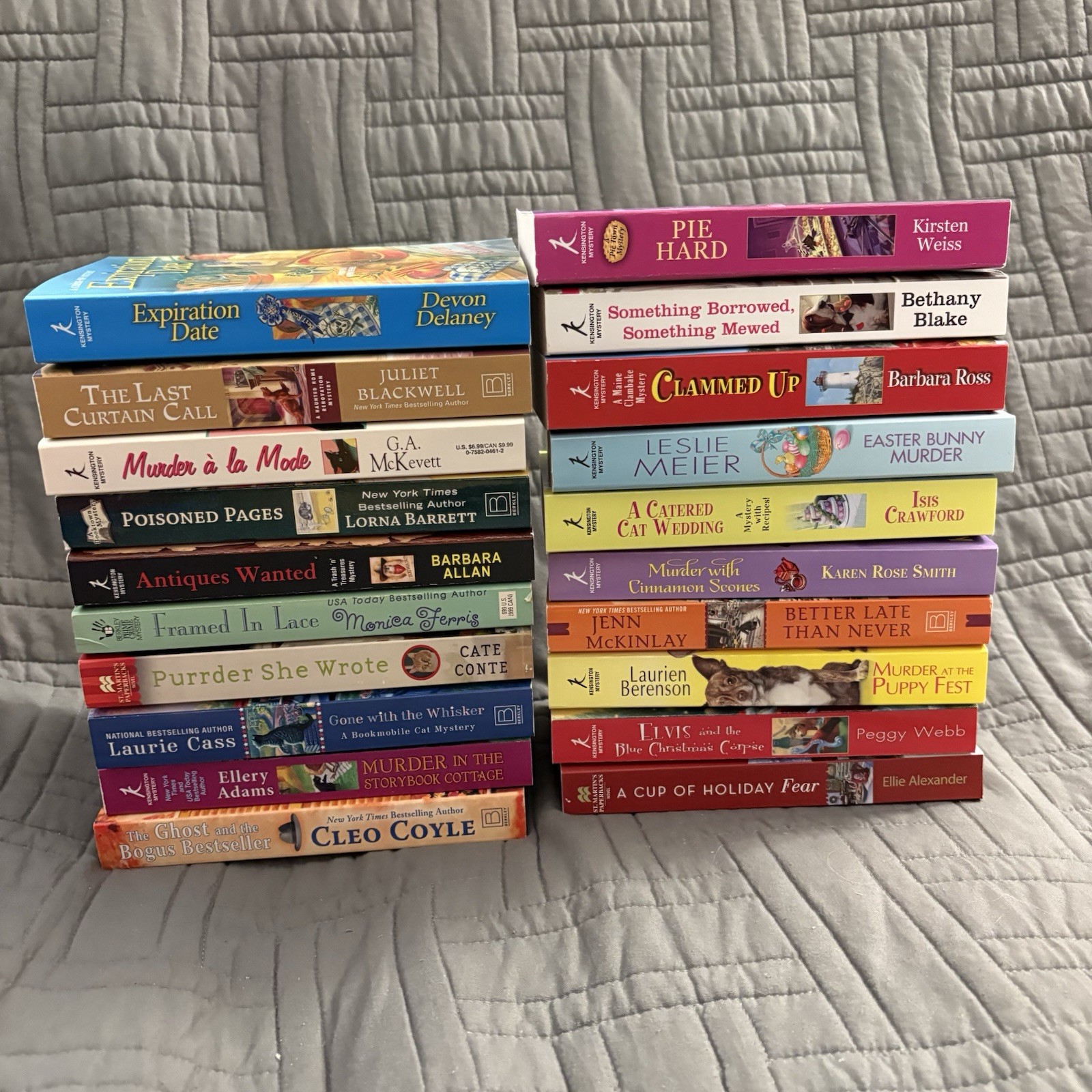 Cozy Mysteries Paperback lot of 20 Books – Mixed Authors