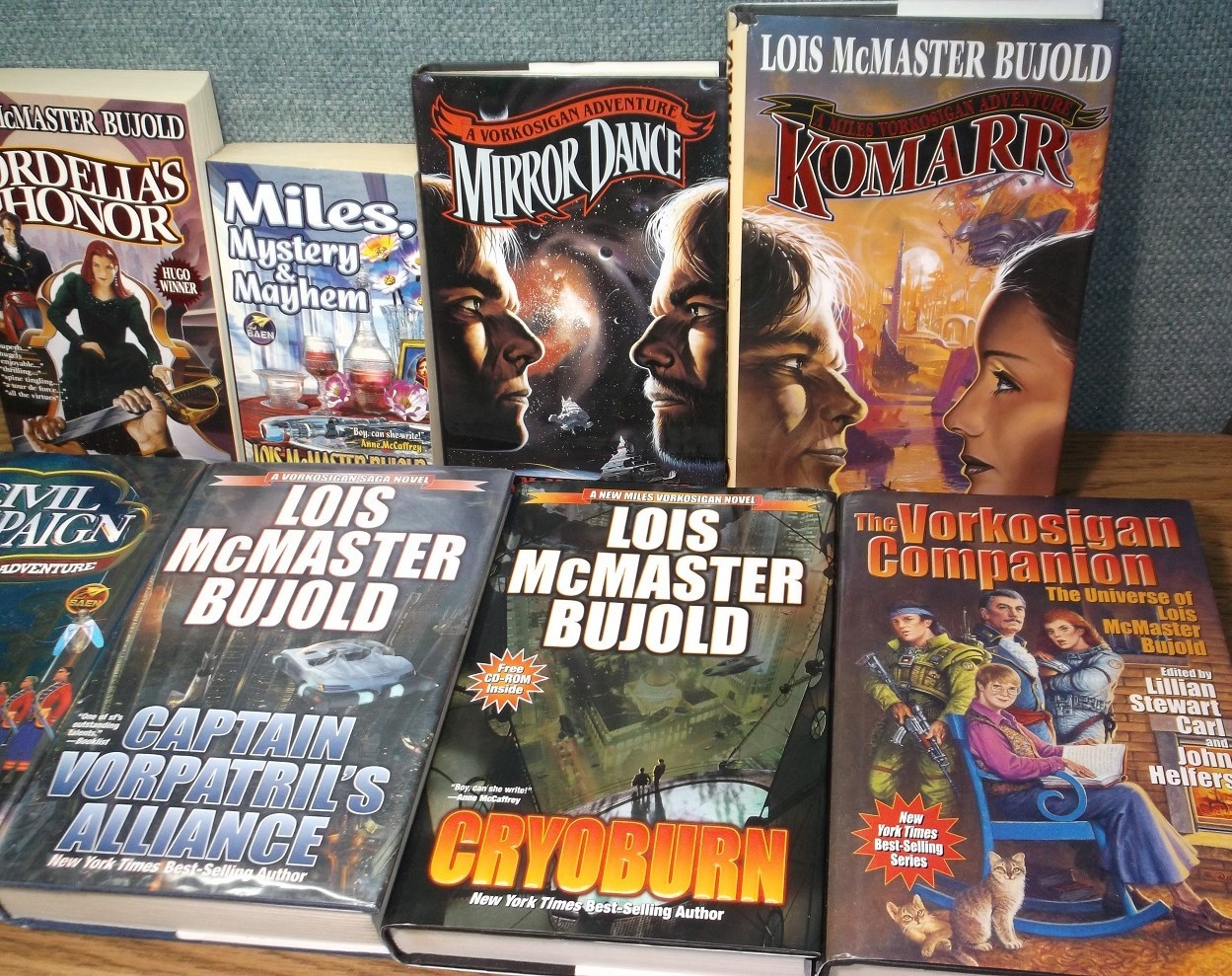 LOT Lois McMaster Bujold🔥VORKOSIGAN w/CD🔥 Shards of Honor Barrayar Komarr Cryo