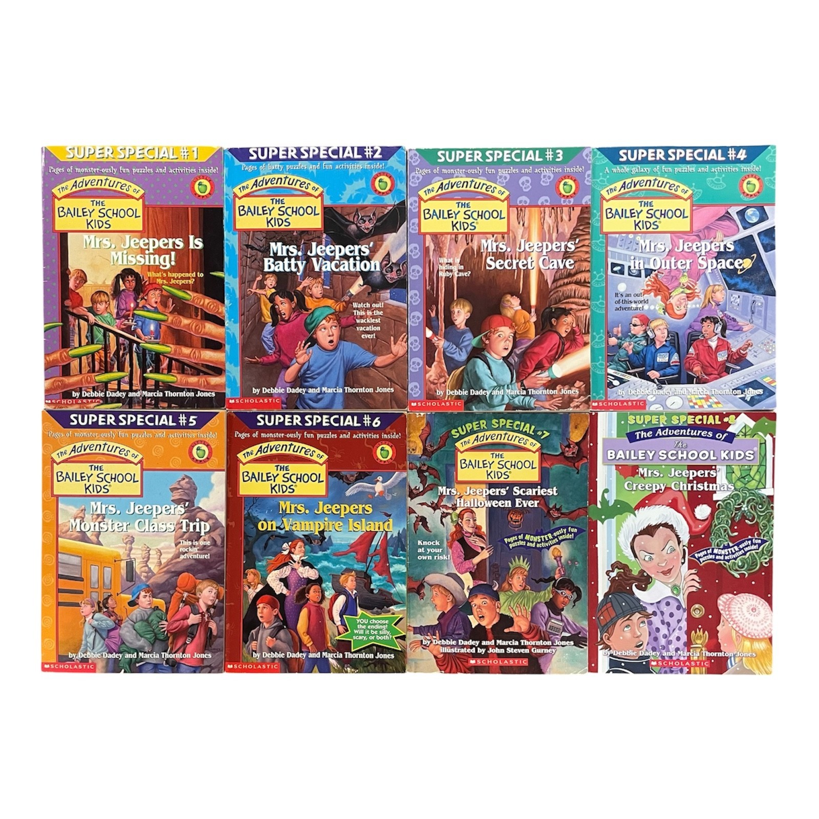 Complete Set Series Bailey School Kids Super Special Books Jeepers 1-8