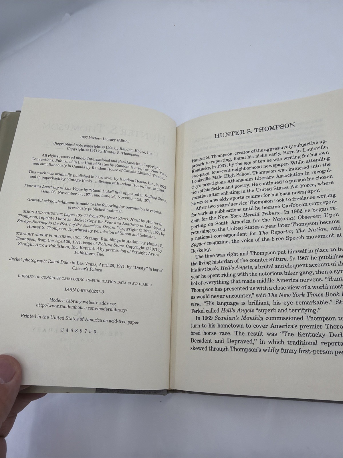 Fear and Loathing in Las Vegas and Other American Stories by Hunter S. Thompson