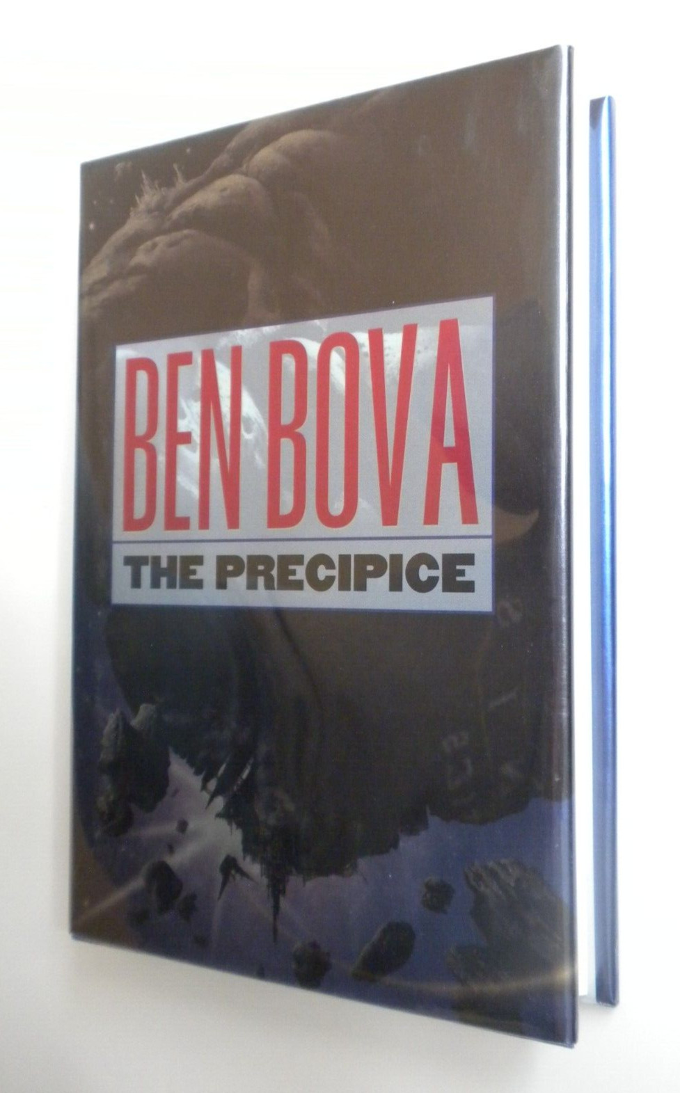 *SIGNED* BEN BOVA high grade 2001 collectible hardcover THE PRECIPICE 349 pages
