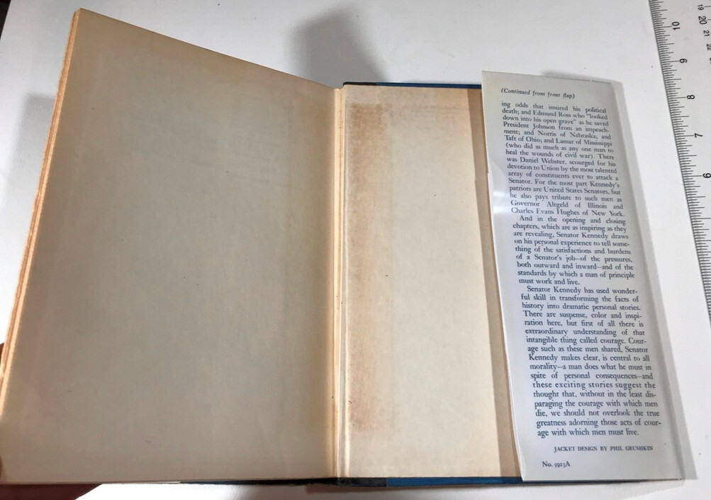 John F Kennedy 1955 1956 Profiles in Courage * Nice First Edition HbDj (later)
