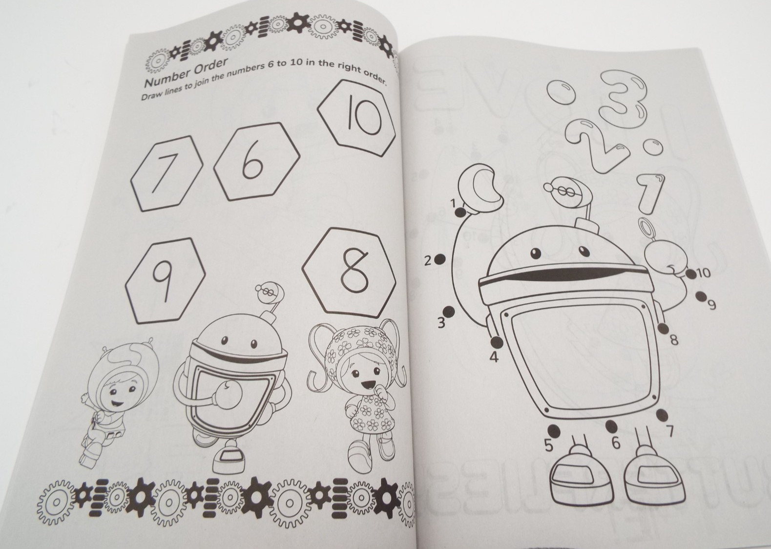 Nickelodeon Team Umizoomi Coloring and Activity Book Dot To Dot Math Numbers NEW