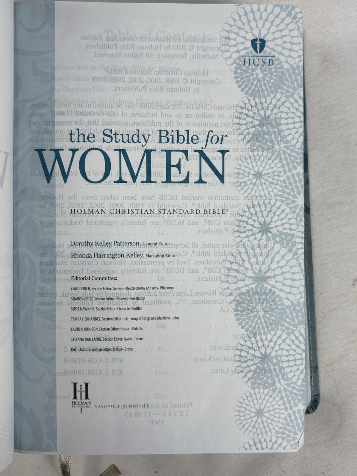 The Study Bible For Women Holman Christian Teal/Sage Leather Touch