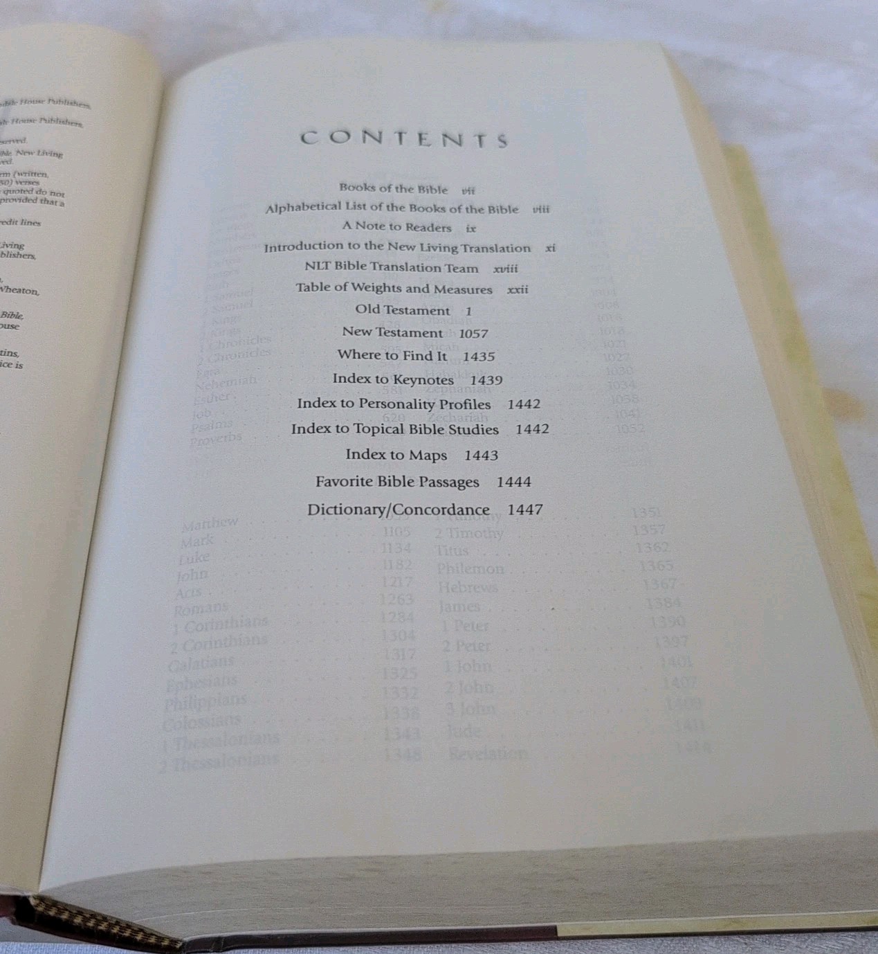 New Living Translation Text 1996 Bible Red Letter Large Print by Tyndale 1996