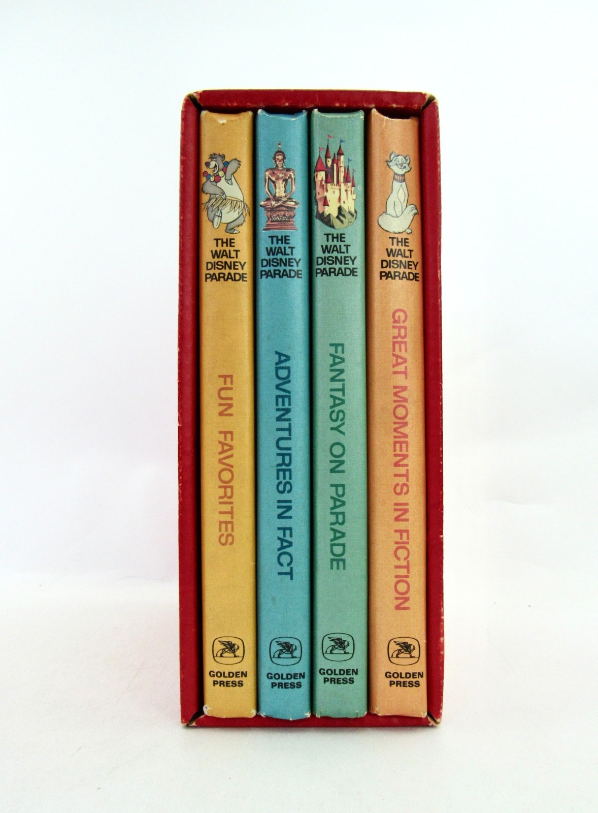Walt Disney PARADE Box Set 1969 Golden Press Fiction Fantasy Adventures Fun HB