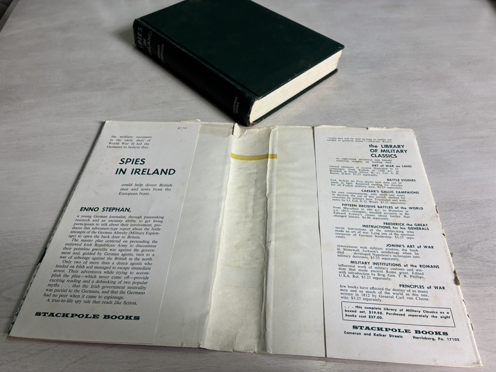 Spies in Ireland (1965) by Enno Stephan – 1st Edition, HC/DJ – Stackpole Books