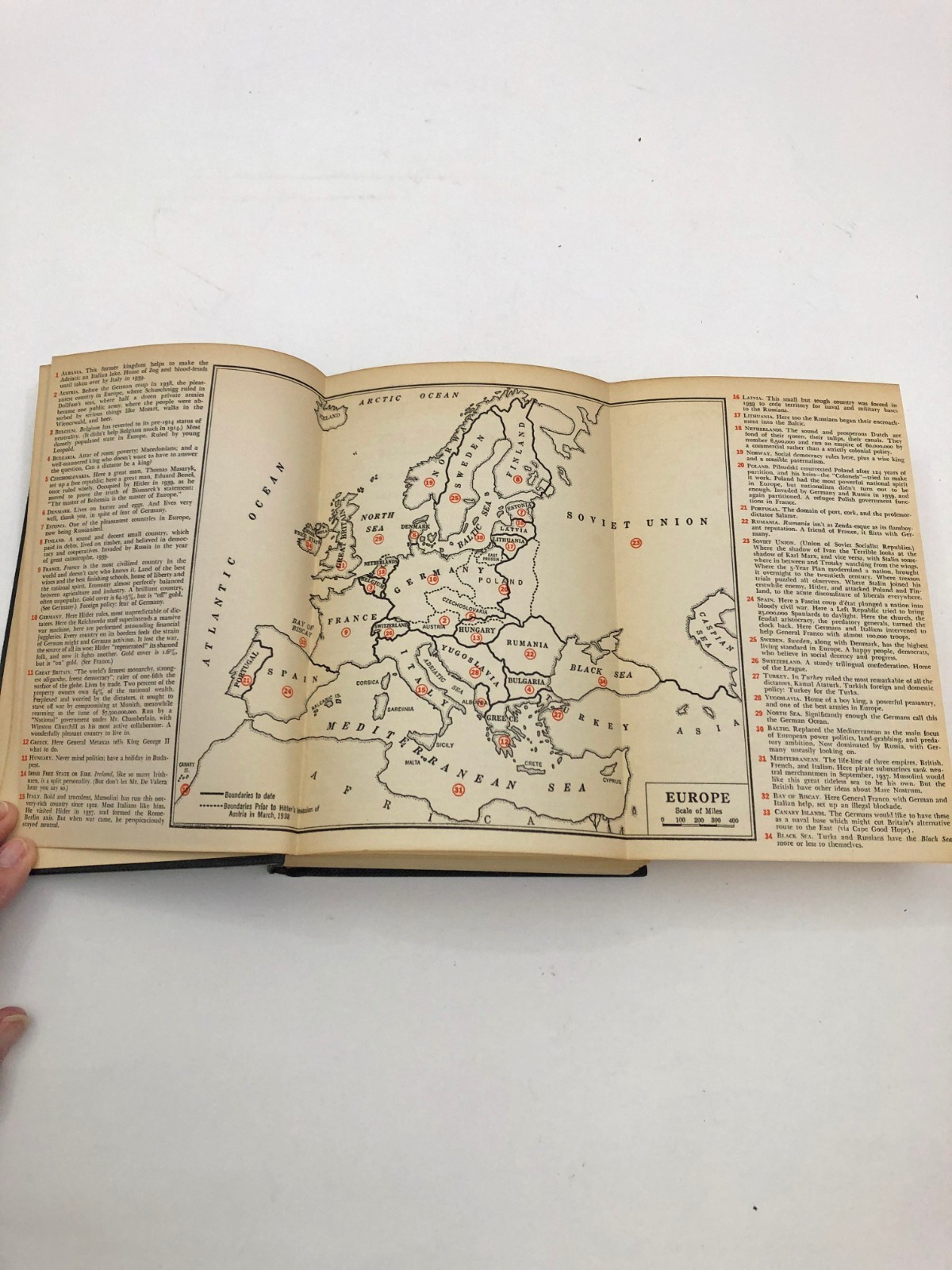Inside Europe Hardcover 1940 War Edition John Gunther HB 606 Pages