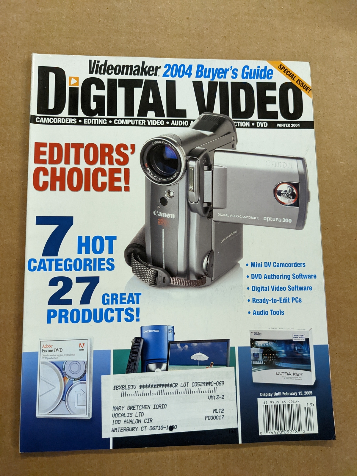 Videomaker Digital Video Magazine Winter 2004 M393