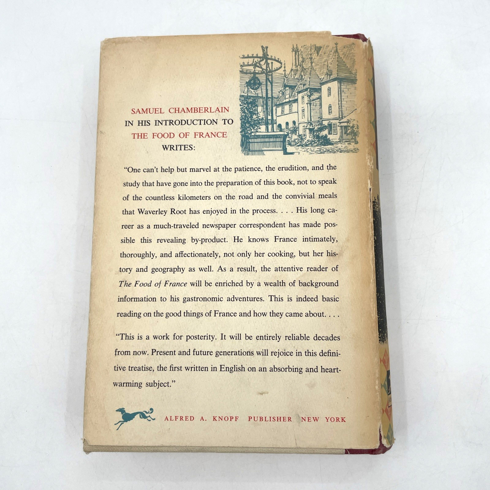 Food of France Waverley Root 1958 2nd Printing Culinary Travel Illustrated HC DJ