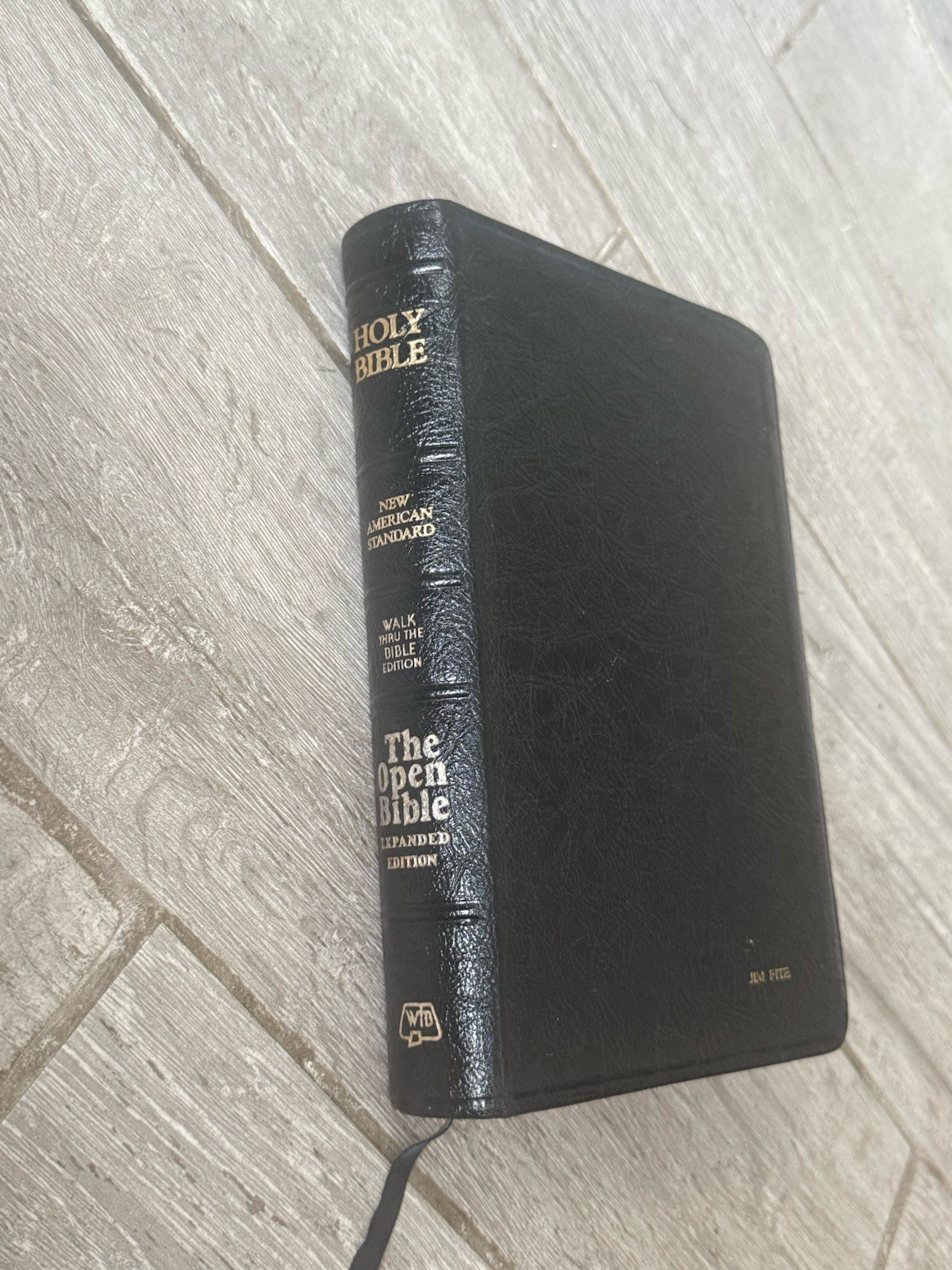 ✝️ NASB Open Bible Expanded Edition Walk Thru The Bible Leather Red Letter 1985
