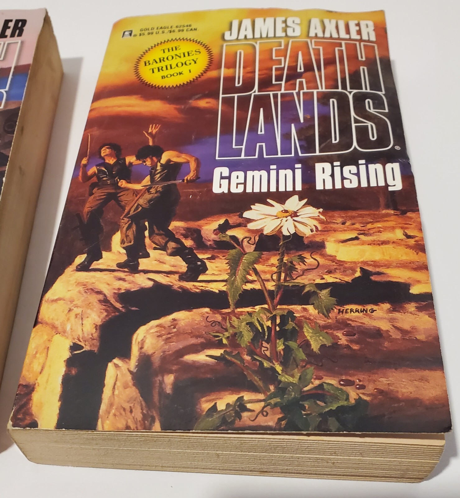 Vintage 1999 Lot Of 2 James Axler 1st Edition Books Gaia’s Demise Gemini Rising