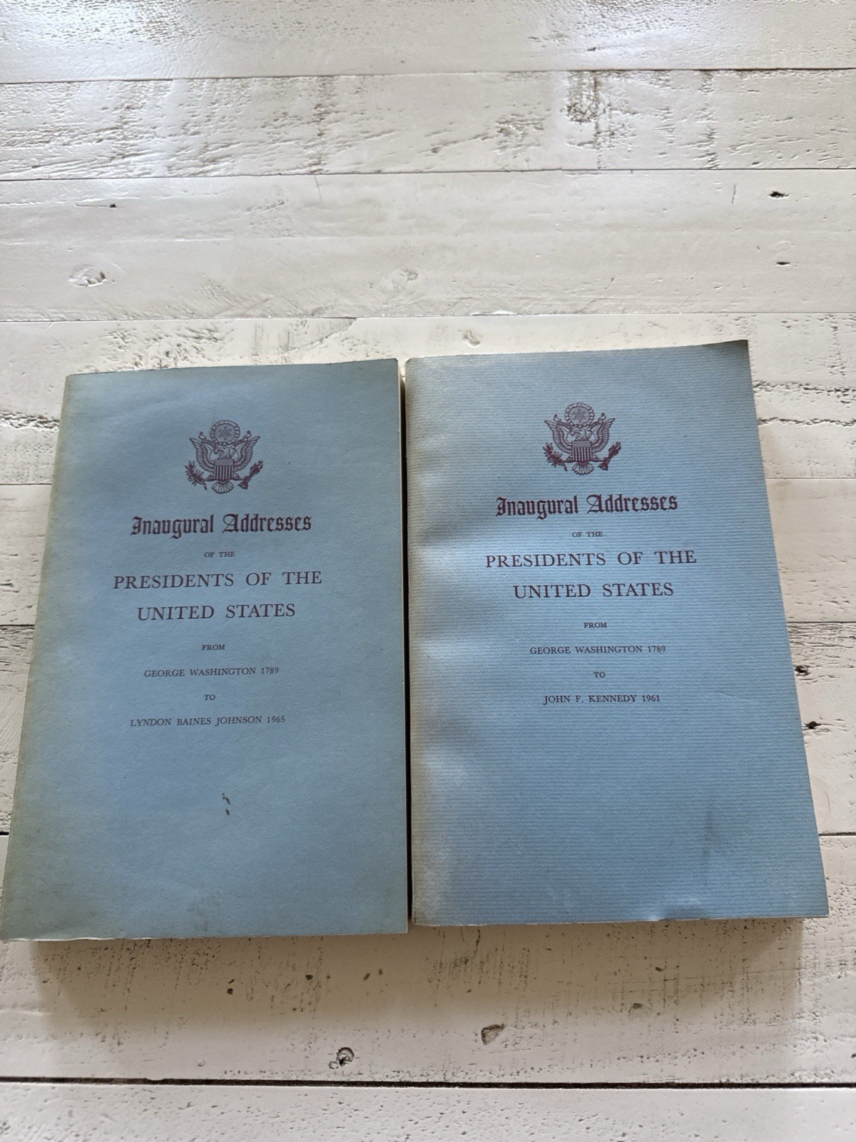 Inaugural Addresses Presidents of the US 1789–1965 Govt Print Office SC Lot 2