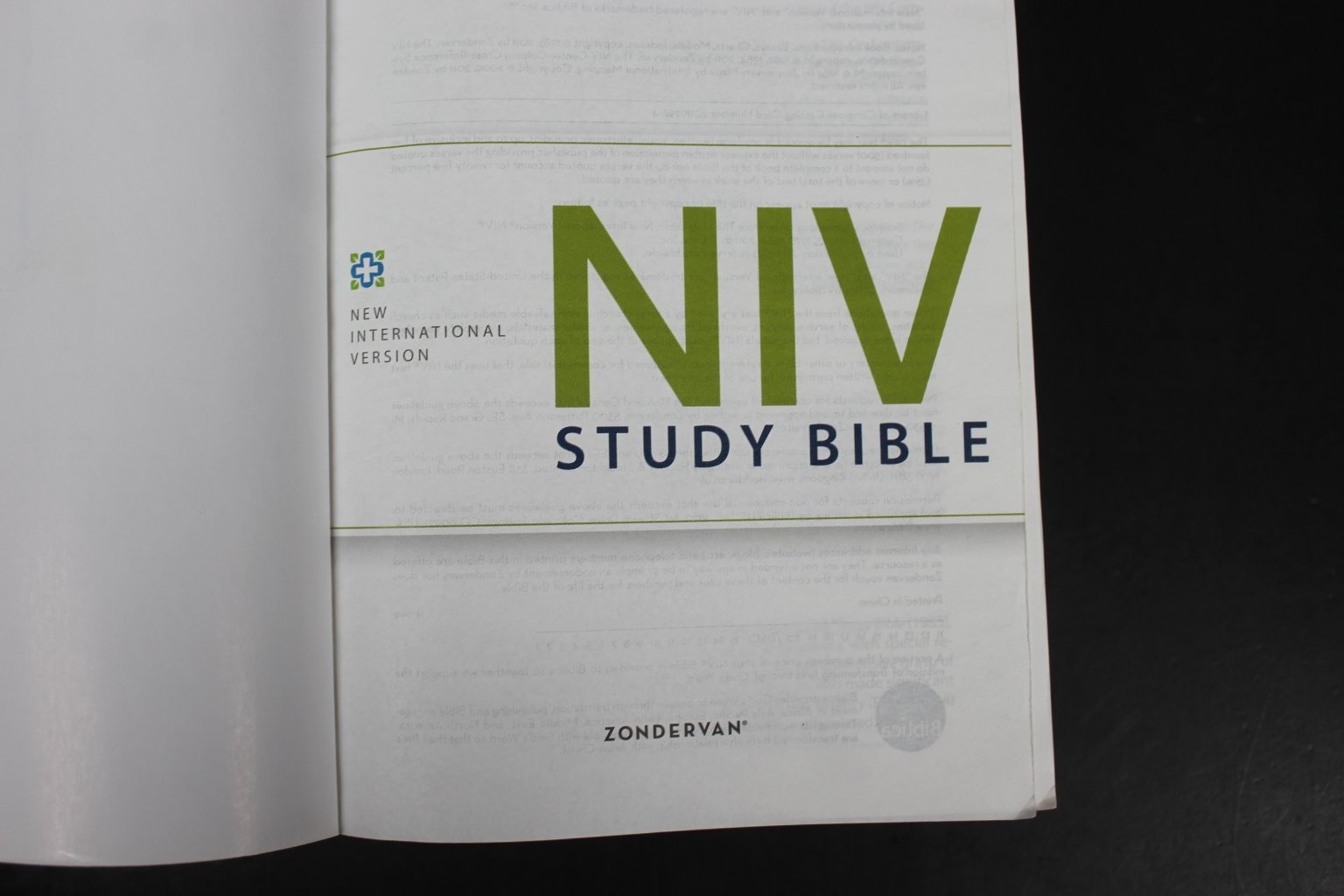 NIV Study Bible New International Version 2011 Zondervan Blue Paperback PB