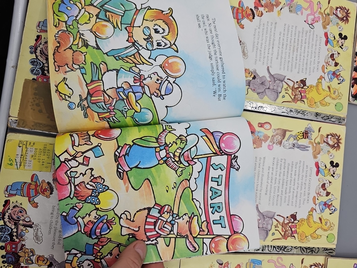 Lot of 8 A Little Golden Book Christmas Winter Theme Hardcover Vintage 3 Disney