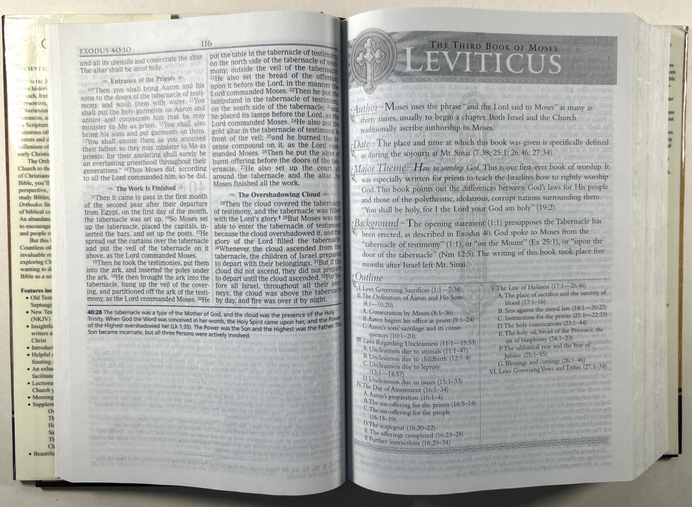 NKJV Orthodox Study Bible Hardcover NKJV (NT) St. Athanasius Septuagint (OT) VG