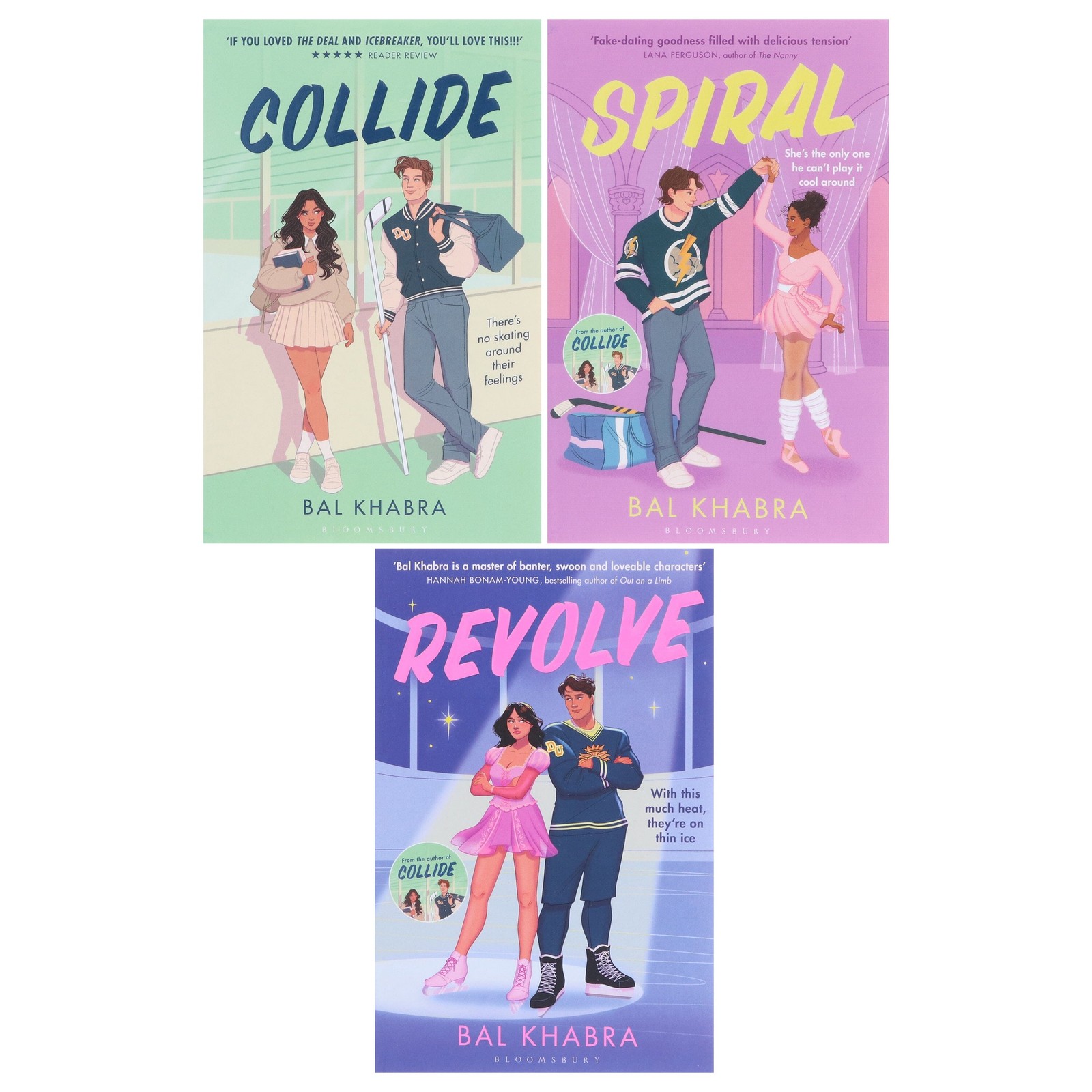 Off the Ice Series By Bal Khabra 3 Books Sprayed Edges Set – Fiction -PB