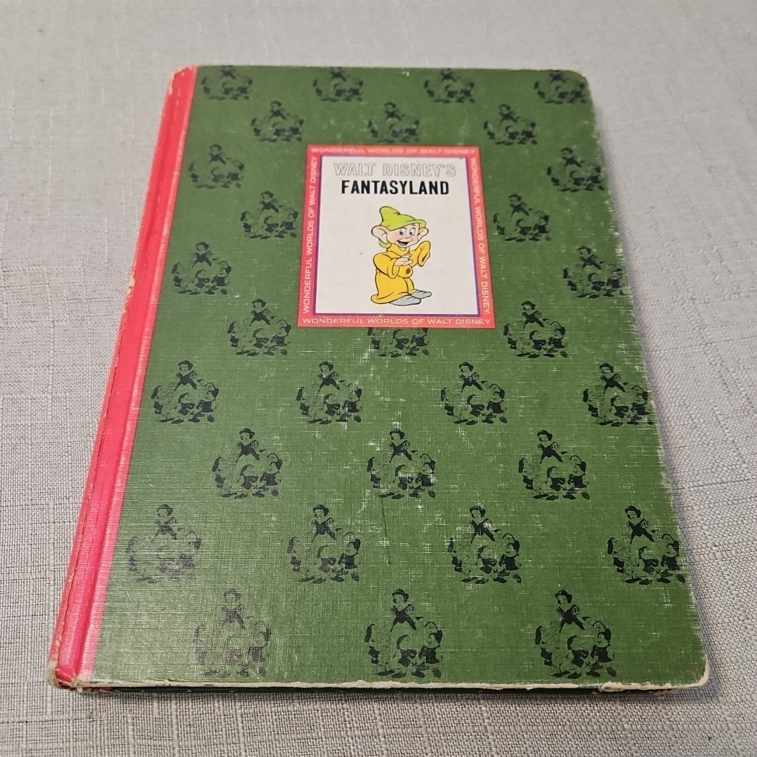 Walt Disney’s Fantasyland Wonderful Worlds 1965 Hardcover Book Golden Press