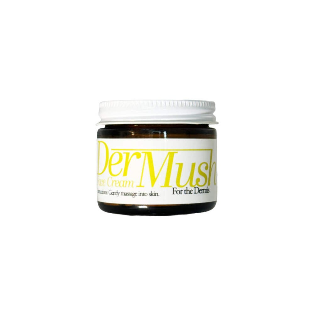 DerMush Face Cream 2 oz with Snow Mushroom, Reishi, Chaga