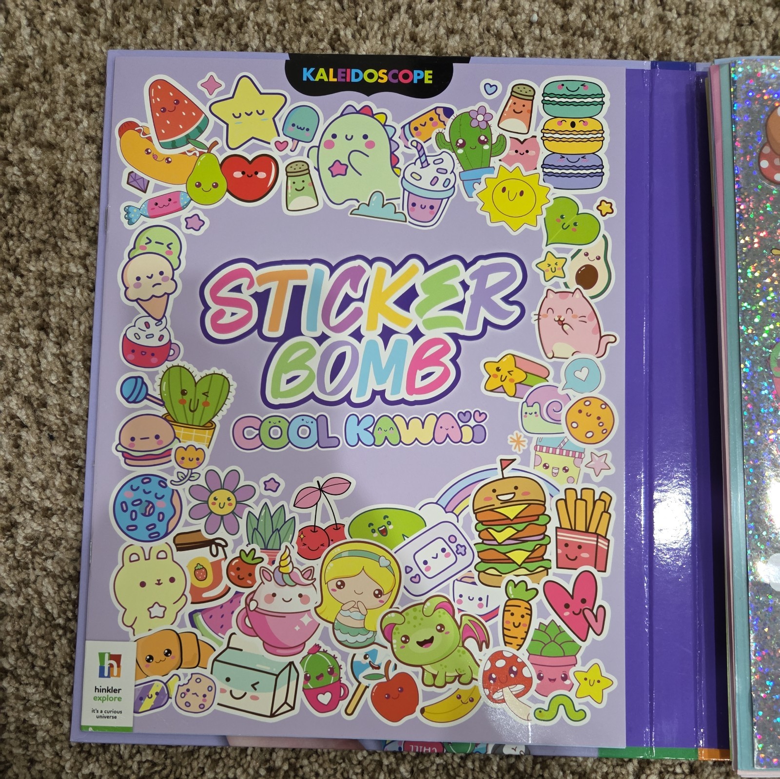 Kaliedoscope (Hinkler) Sticker Bomb “Cool Kawaii” (Hard Cover) Stickers + Book
