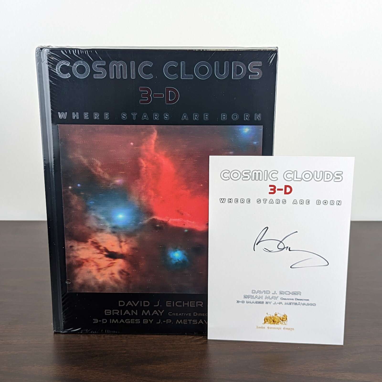 COSMIC CLOUDS 3-D Where Stars Are Born with SIGNED Bookplate by Brian May
