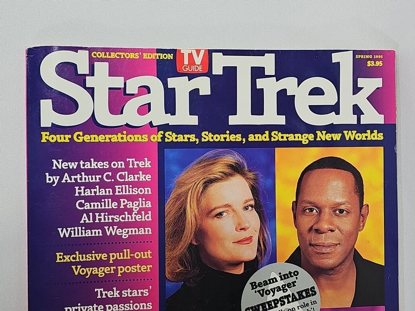 Star Trek Collector’s Edition TV Guide Magazine – Spring 1995 with attc Poster