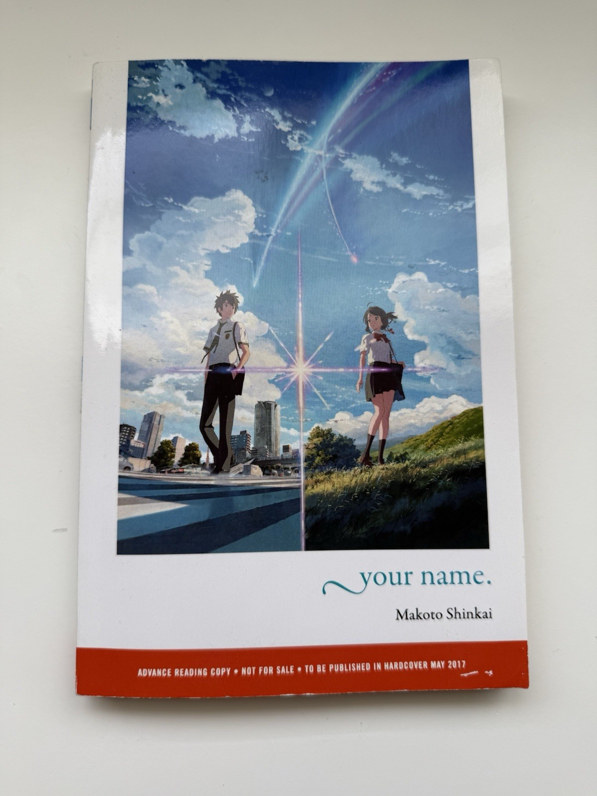 Your Name Kimi No Na Wa Book English ARC Copy Makoto Shinkai Paperback
