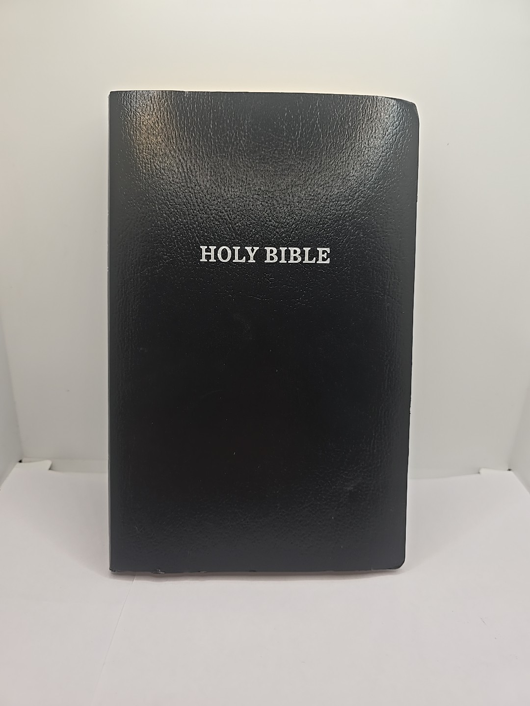 KJV Holy Bible Black Faux Leather Red Letter