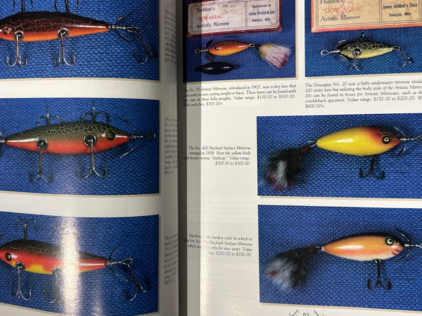THE HEDDON LEGACY A Century of Classic Lures HC Book Roberts Pavey 2002 Fishing