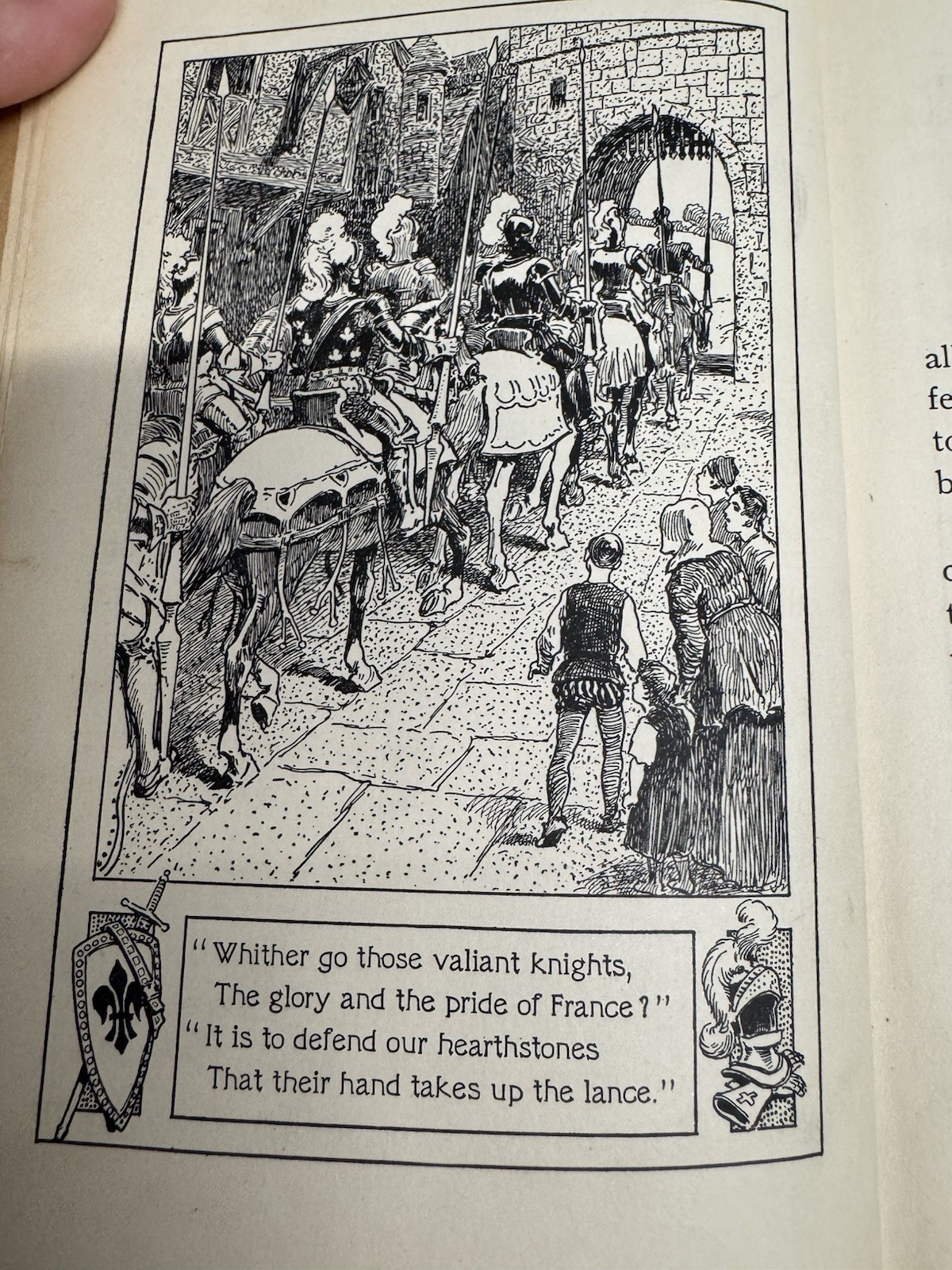 Page, Esquire And Knight – Rare Antique Children’s Book 1910 Library Stamp