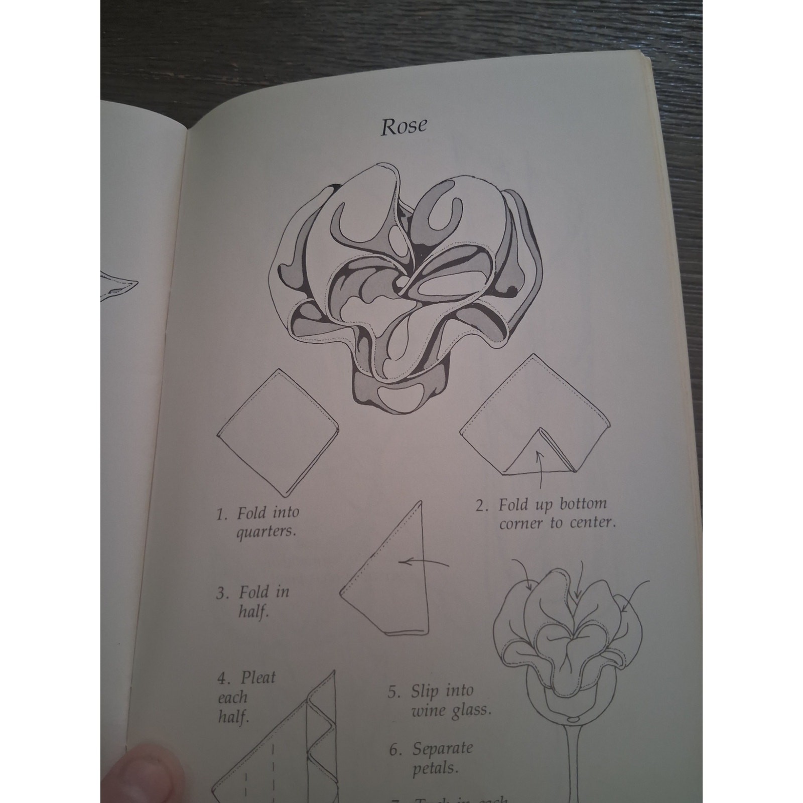 Napkin Folding Book, Instruction by Irena Chalmers (How to fold Napkins)