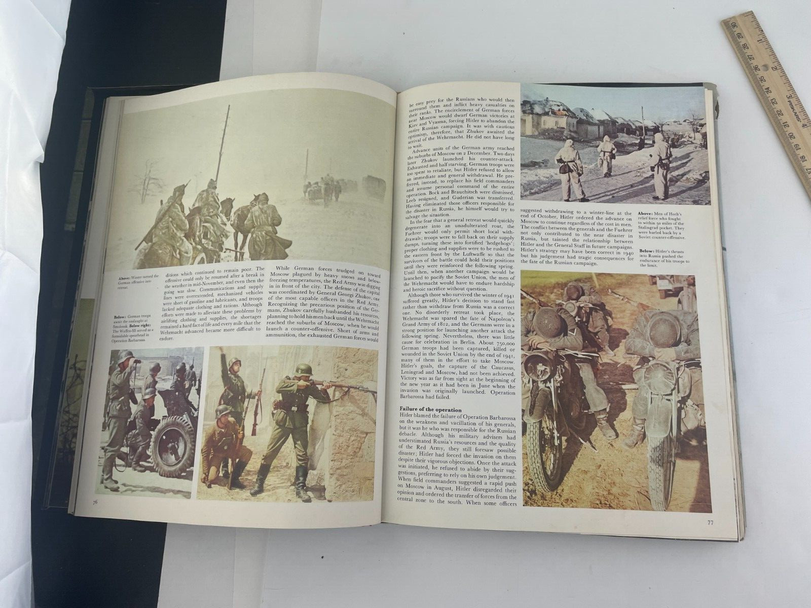 World War II Hardcover Book Ronald Heiferman 1973 1st Edition Vintage -13×9″