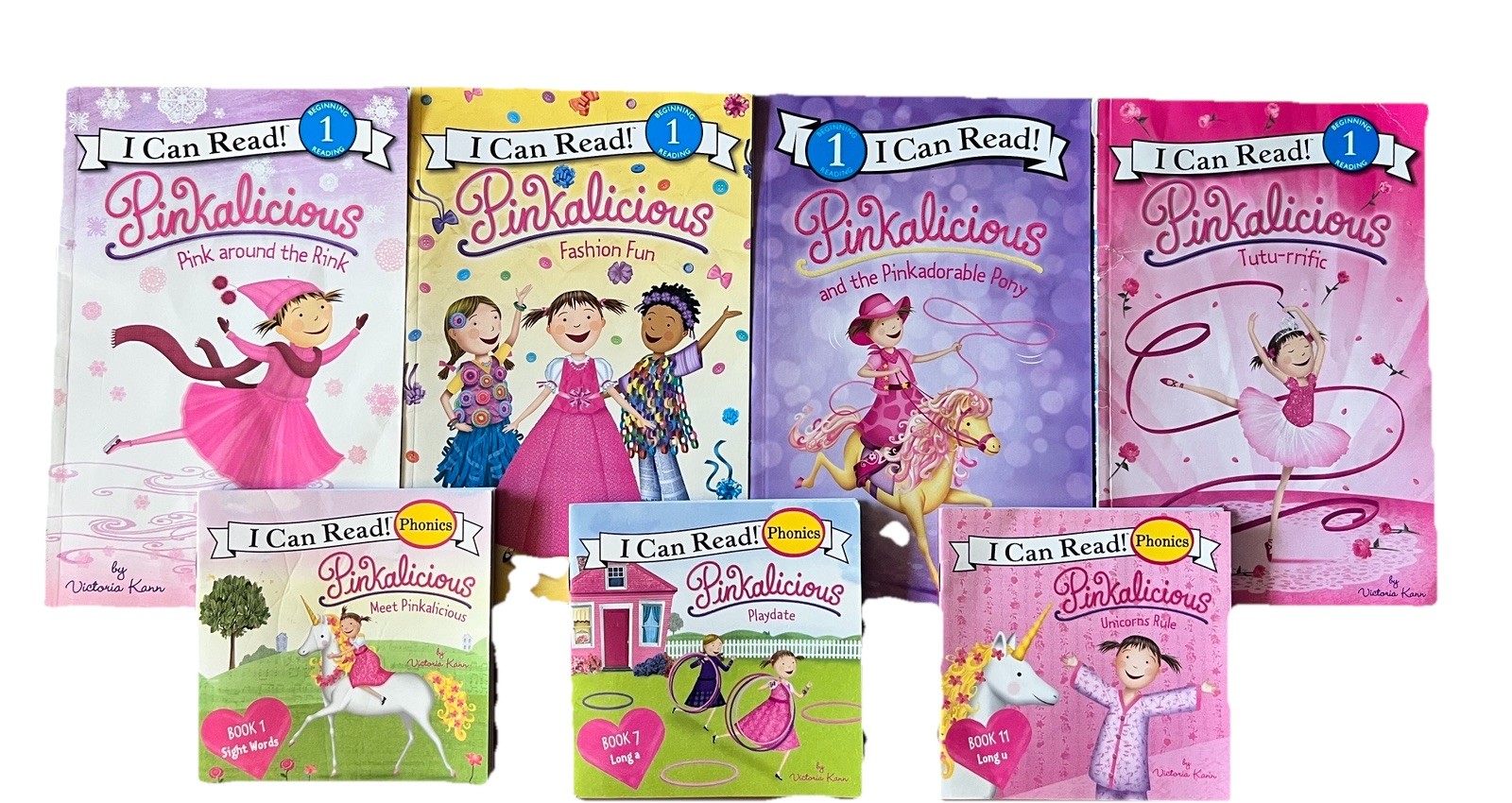 Lot of 20 Pinkalicious And Fancy Nancy Easy Reader Books, Level 1, Phonics