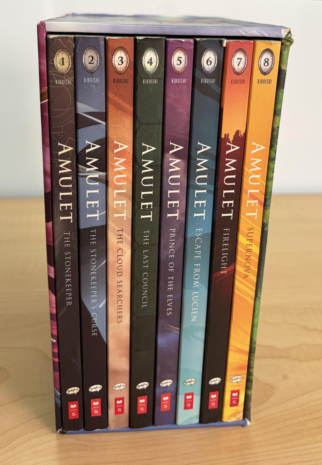 Amulet 8 Book Collection Boxed Set Kazu Kibuishi Scholastic Softcover