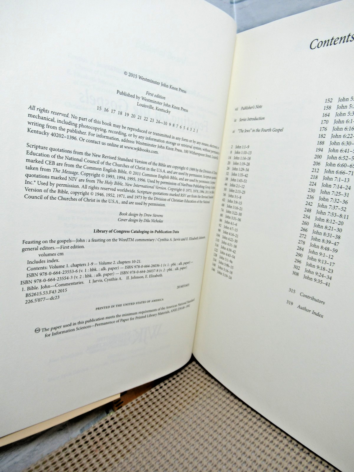 Feasting on the Gospels /John,Vol.1/ Chapter 1-9/2015/A Feasting on the Word …