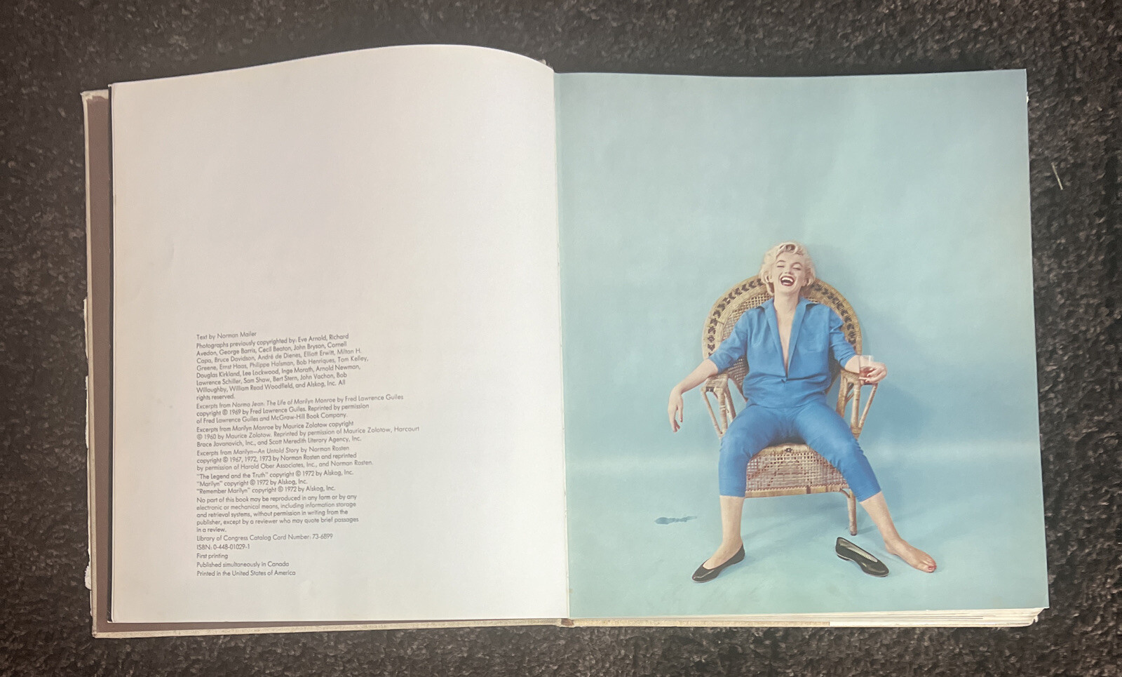 MARILYN a Biography Book 1973 by Norman Mailer First Edition First Printing
