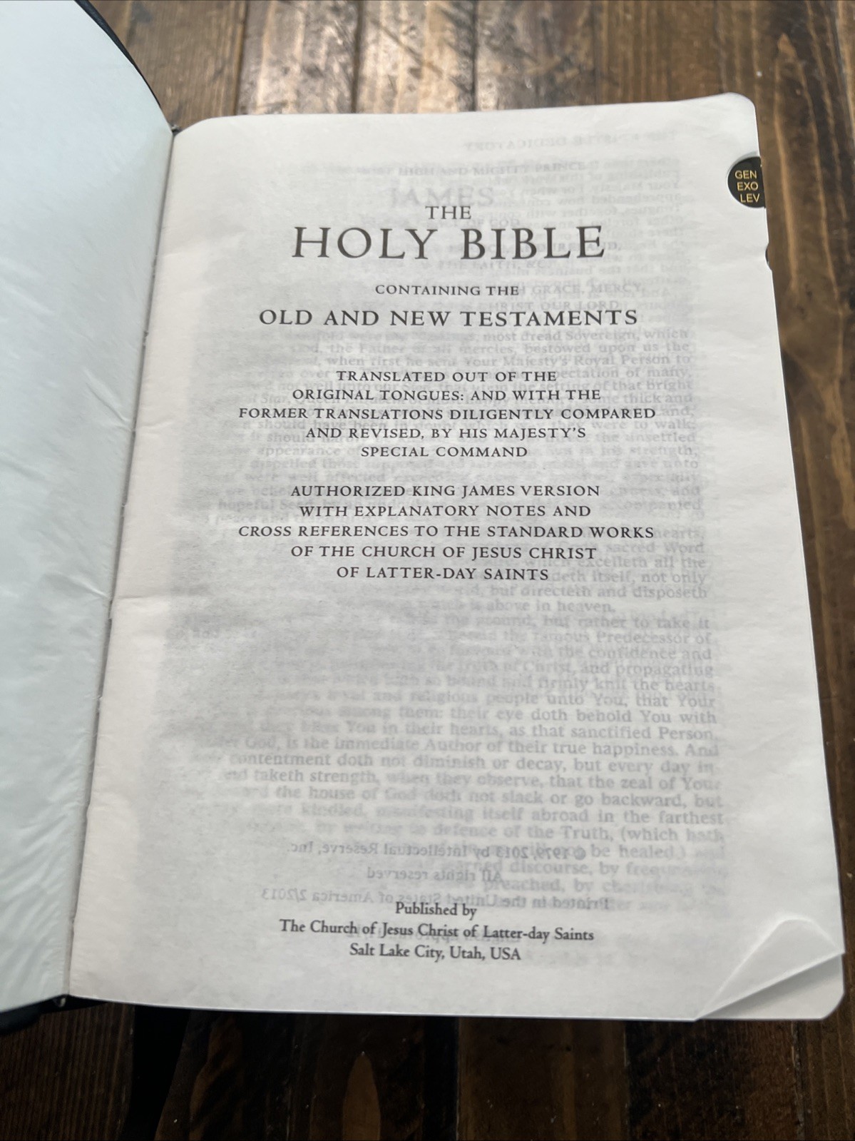 2013 Black Simulated Leather LDS Quad Scriptures 7-1/2” X5-1/2” Clean!
