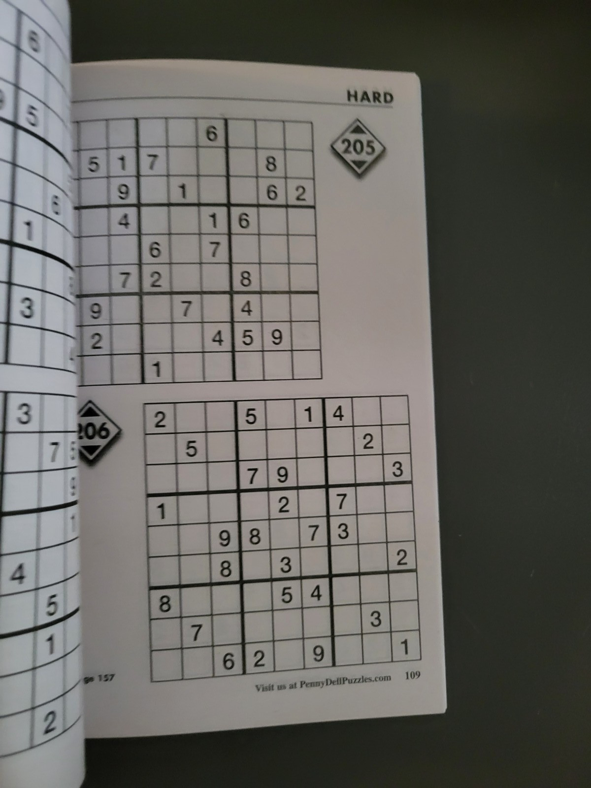 Lot of 3 SUDOKU Puzzle Books by Dell -Top Choice-Totally-Original – 450+ Puzzles