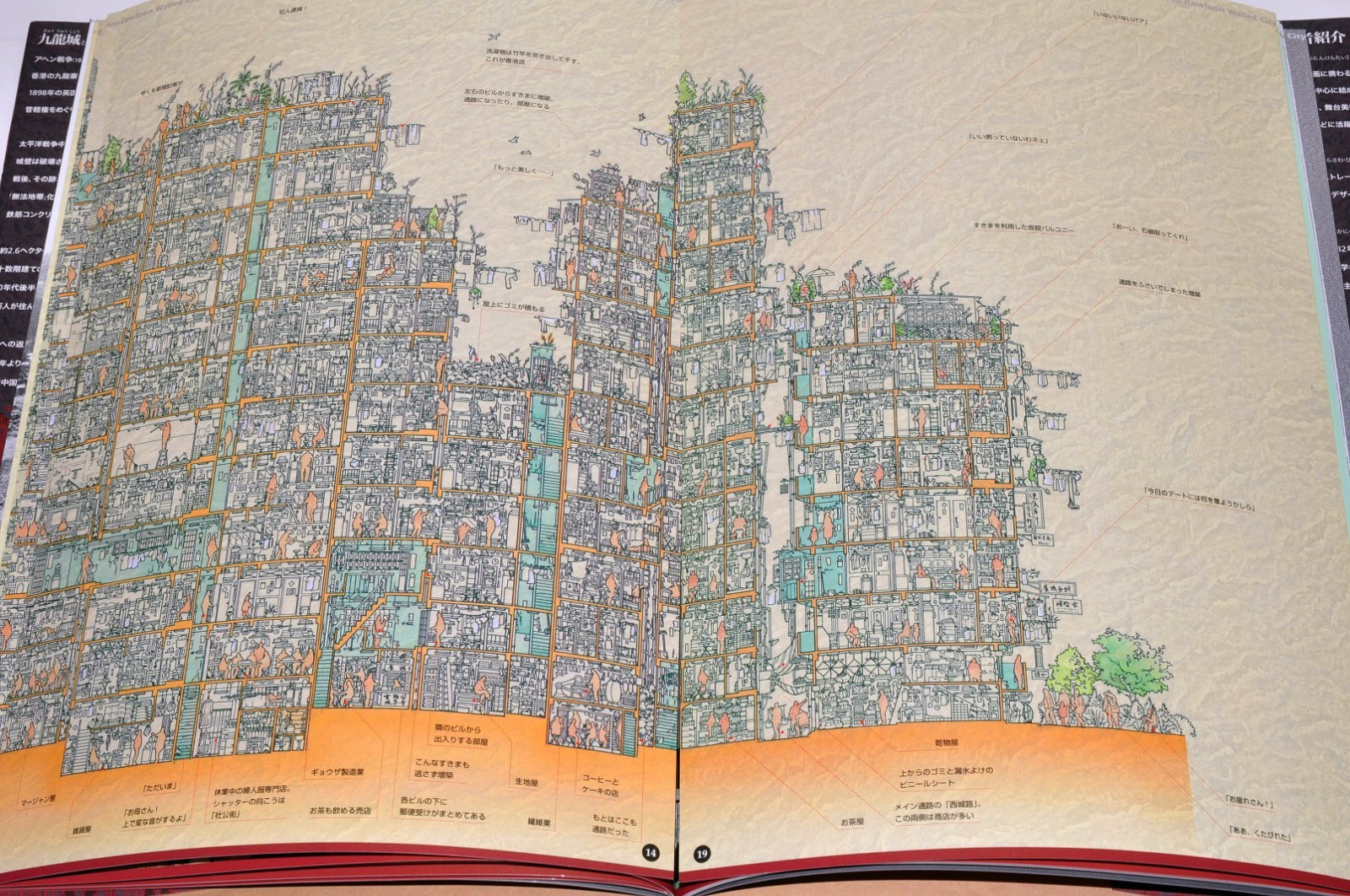 The Great Illustrated Guide to Kowloon Walled City Hong Kong Building Book USED